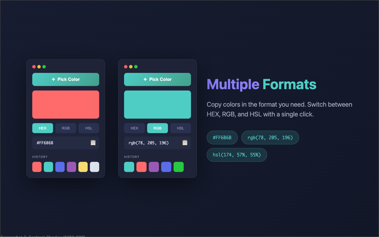 Multiple Formats